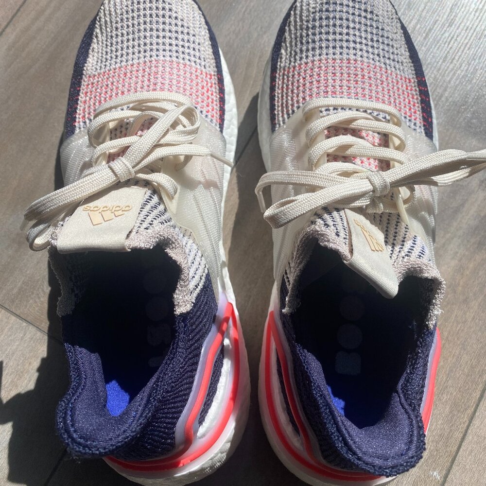 Size 8 - Adidas UltraBoost 19 Navy Blue Pink Womens running shoes F35284